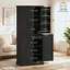 Armoire de rangement chic, armoire de cuisine verticale, grande armoire de rangement, organisateur de bureau personnel
