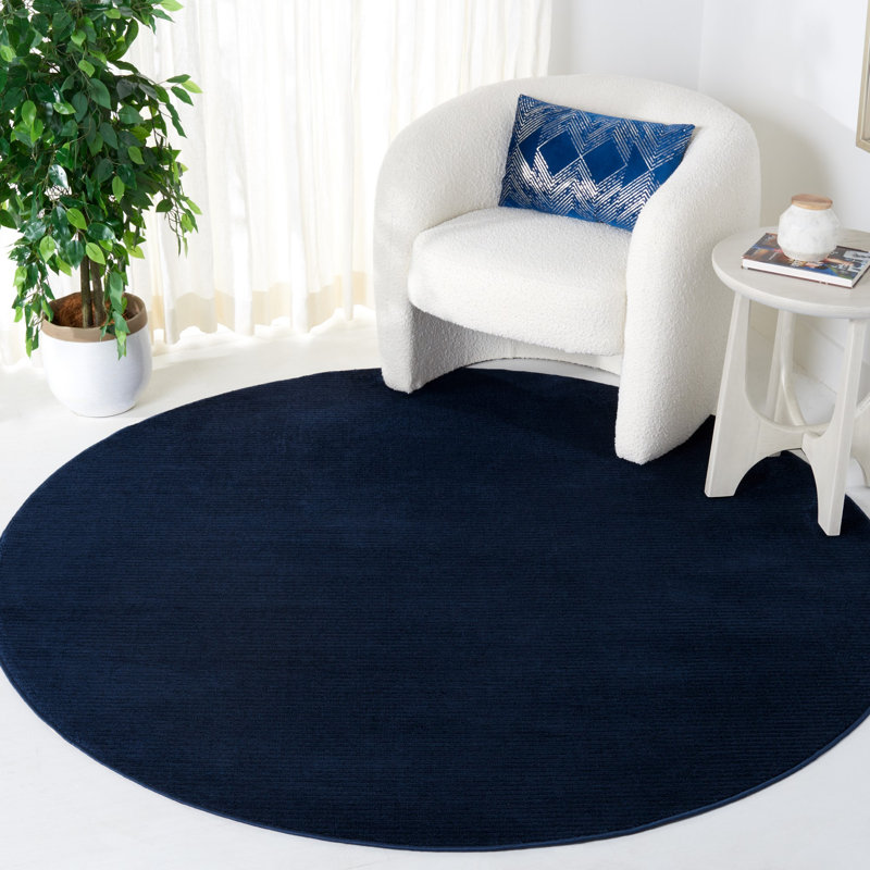 Dulci Performance Solid Color Rug, Round 6'7"