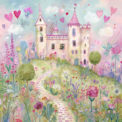 Blushing Hillside Keep Wrapped Canvas Wall Art