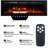 1500W Recessed-in Electric Fireplace with 3-Color Top Light, Remote Control, and Touch Screen-37889516