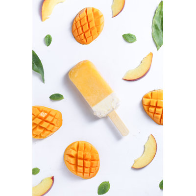 Mango Popsicle - Wrapped Canvas Print