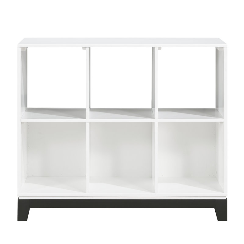  Meuble bibliothèque en bois à 6 tablettes 1 pièce, Blanc