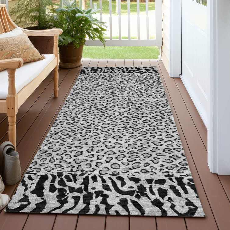 Machine Washable Indoor/Outdoor Claudian ACN1230 Gray Rug
