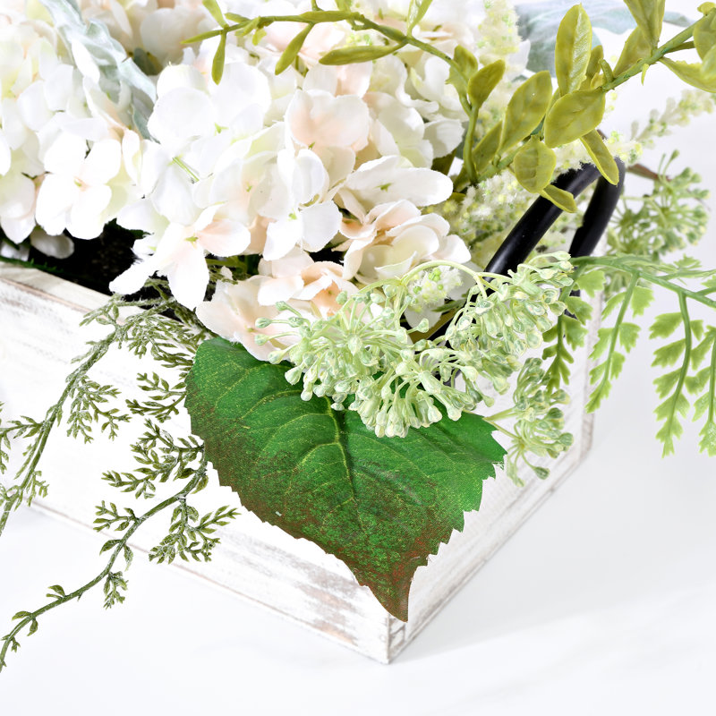 Hydrangea Arrangement in Planter