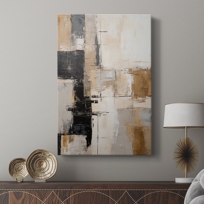 ABSTRACT Series CD -Custom Wrapped Gallery Cavas, 60" H x 40" W
