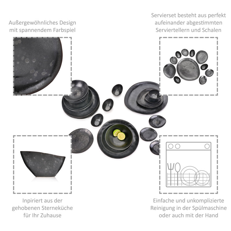 Neuhaus 23 Piece Dinnerware Set, Service for 4
