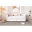 Lit de jour simple beige avec 2 tiroirs et tête de lit ergonomique classique à rayures pour un espace de rangement confortable-1553293692