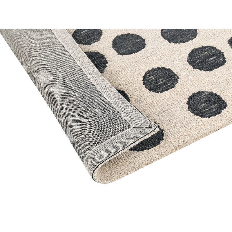 Asadbek Geometric Wool Hand Woven Area Rug, Square 200cm