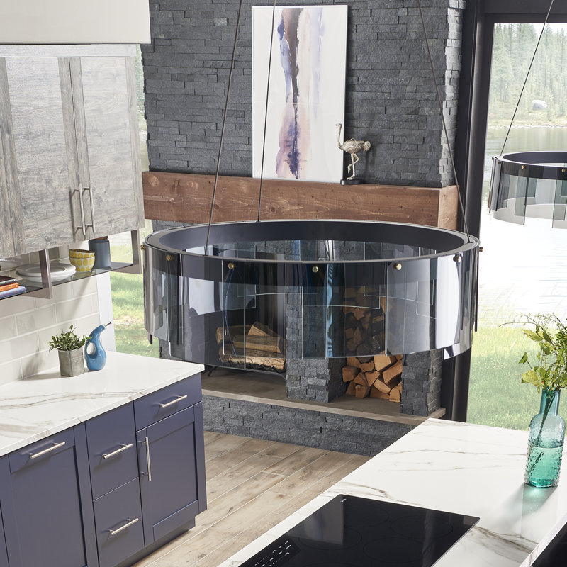 Stonecrest 6 in. x 24 in. Split Face Natural Stone Ledger Panel Wall Tile, Charcoal Ridge