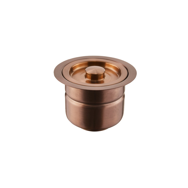 Swiss Madison 4.5" Stainless Steel Basket Drain, Rose Gold