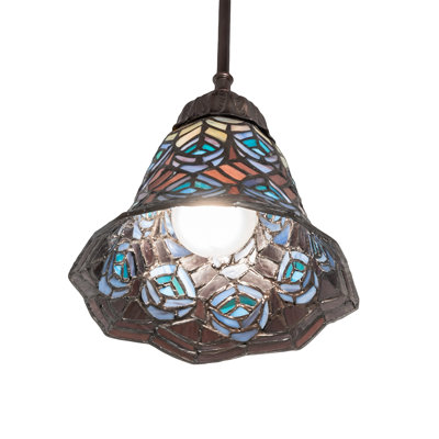 Petit luminaire suspendu Amyrical 8 po Tiffany Candice