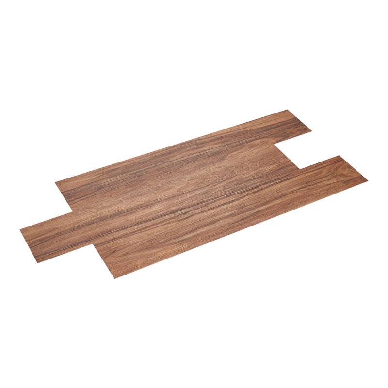 15.2x91.5 cm 36Pcs Self Adhesive PVC Flooring, Dark Brown