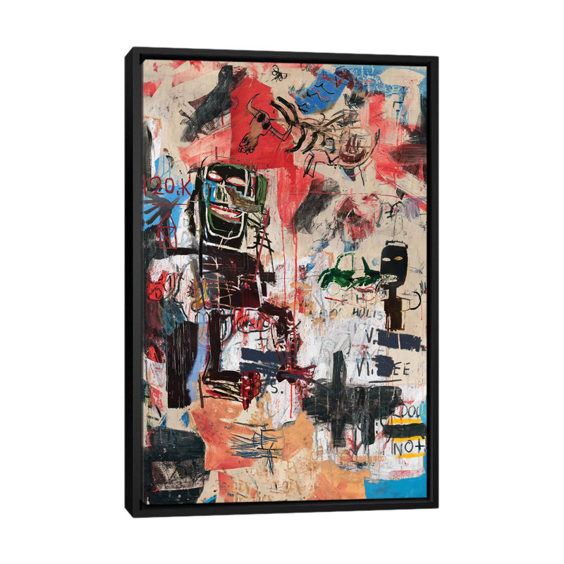 «Crazy Crazy» par PinkPankPunk - reproduction d'art, Pas de tapis, Toile avec cadre noir, H 40 po x l 26 po x P 1,5 po