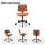 Chaise de travail rotative en similicuir Crosslin-1744854716