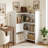 38"H Modern Adjustable Bookcase - Open & Closed Storage, L-Shaped or Straight, for Living Room, Bedroom, Home Office,38"Hx46.7"W*9.4"D-1453112664-1453112670