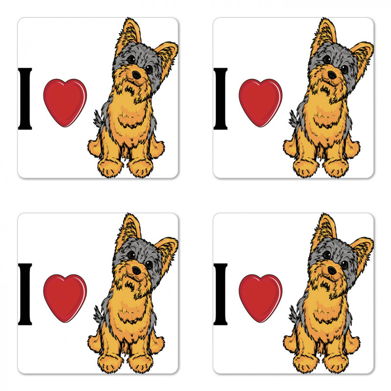 Sous-verre yorkie