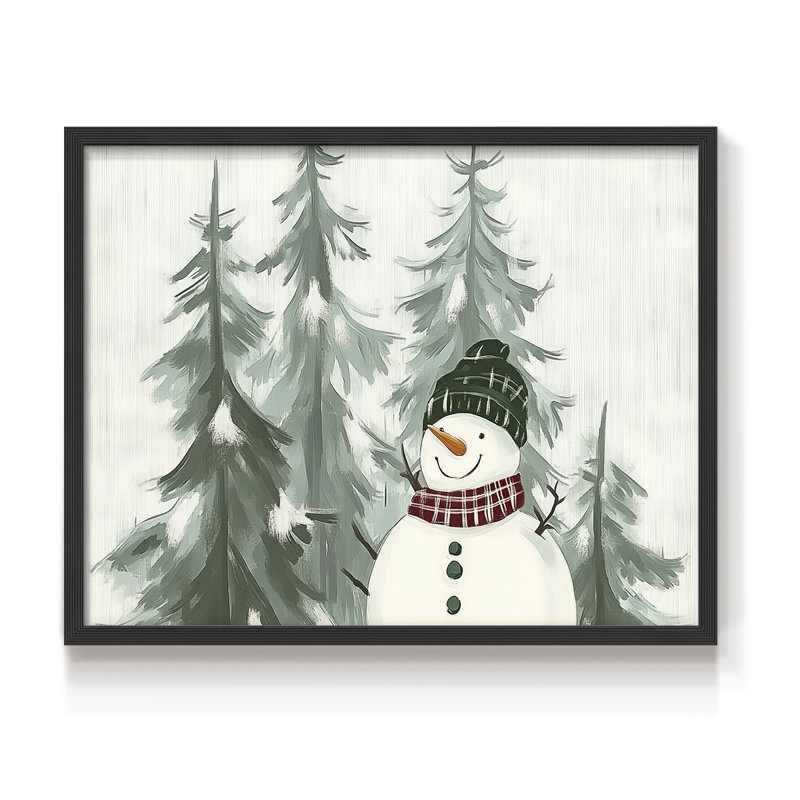 Chirstmas Art-DCL XXVII - Reproduction encadrée - Restickable, H 16 po x l 20 po, Noir, noir, noir, noir
