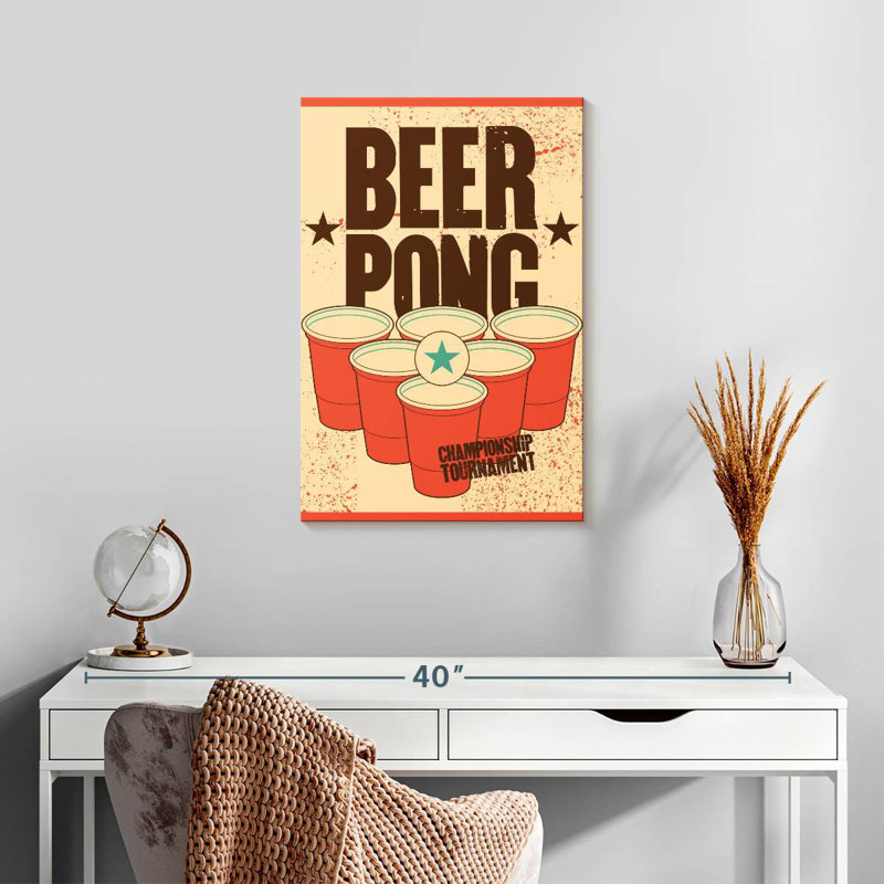 Tournoi Tergel Beer Pong, H 24 po x l 16 po