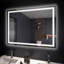 Miroir de salle de bain 36 * 48 po à DEL avec antibuée, lumière à intensité variable et mémoire-1178470936