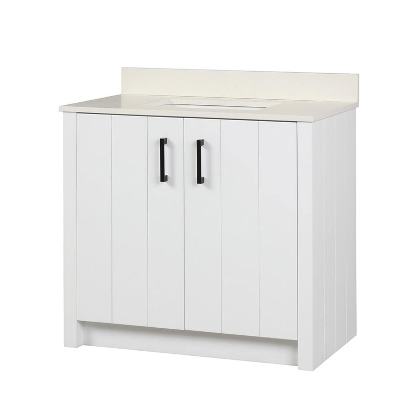 Ensemble de meuble-lavabo simple 36 po Cora, Blanc
