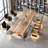 Rectangular solid wood executive desk