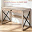 X-Frame Writing Desk with Drawer