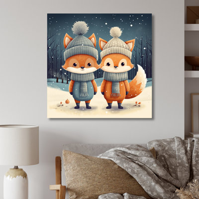«Nursery Animal Fox II», art mural en métal