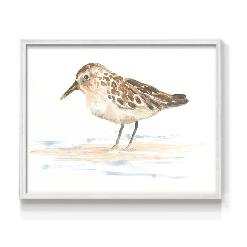 Pretty Piper II -Framed Print - Restickable, H 8 po x l 10 po, Blanc