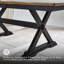 Table de salle à manger Leangelo, 4 chaises et banc (ensemble de 6)-95210594-95210595-95210596