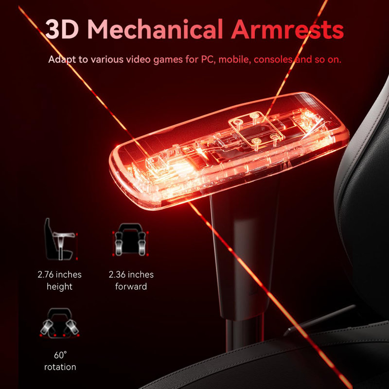 Autofull M6 Ergonomics Gaming Chair with AUTO Dynamic Tracking Lumbar Support and 3D Armrests