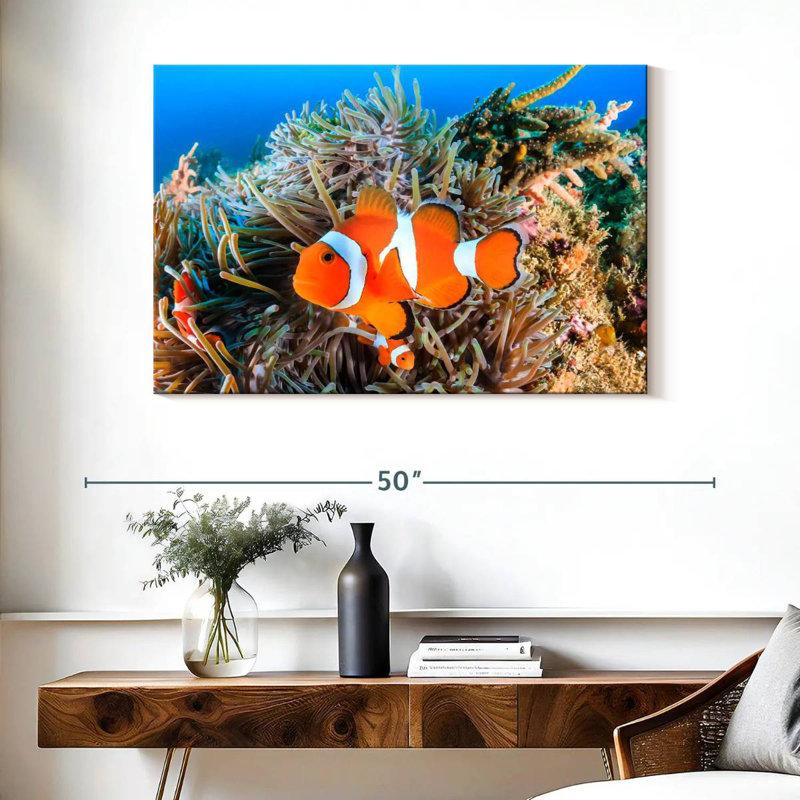 Brampt Fish Swimming, 26" H x 39" W