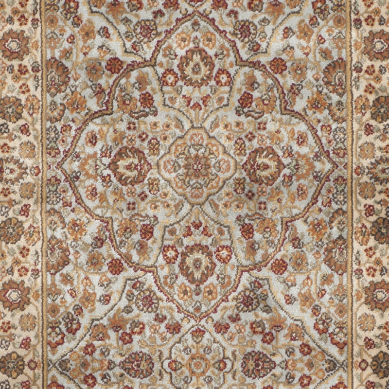 Petronella Viscose Oriental Rug in Light Blue/Ivory, Rectangle 6'7" x 9'6"