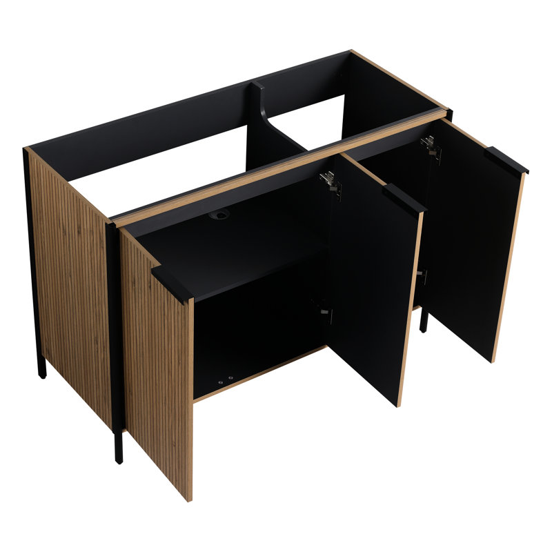 Meuble-lavabo Coffee 48 po - Contreplaqué, armoire généreuse