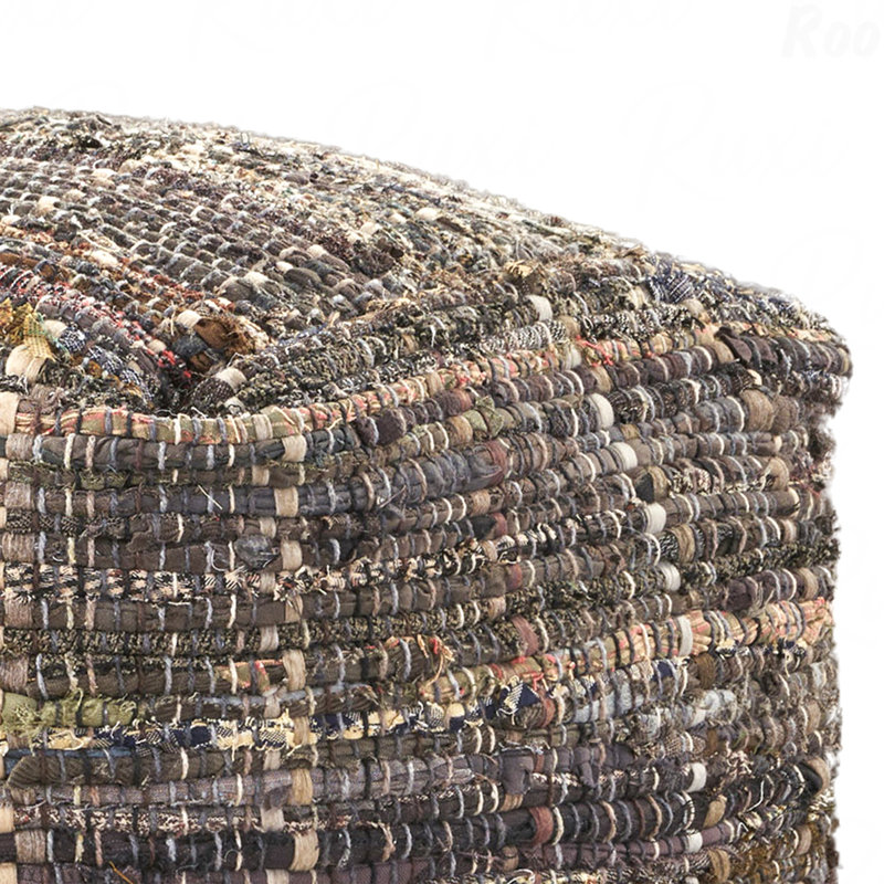 Pouf rembourré en tissu