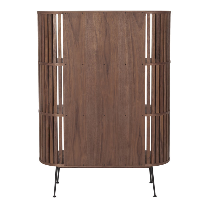 Henrich Solid Wood Bookcase, Light Brown