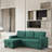 3 - Piece Upholstered Pull Out Sectional Sleeper Sofa With Storage Chaise-2136351206