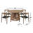 Bardolf Round 4 - Person 55" Round Dining Set with Rounded Armchairs