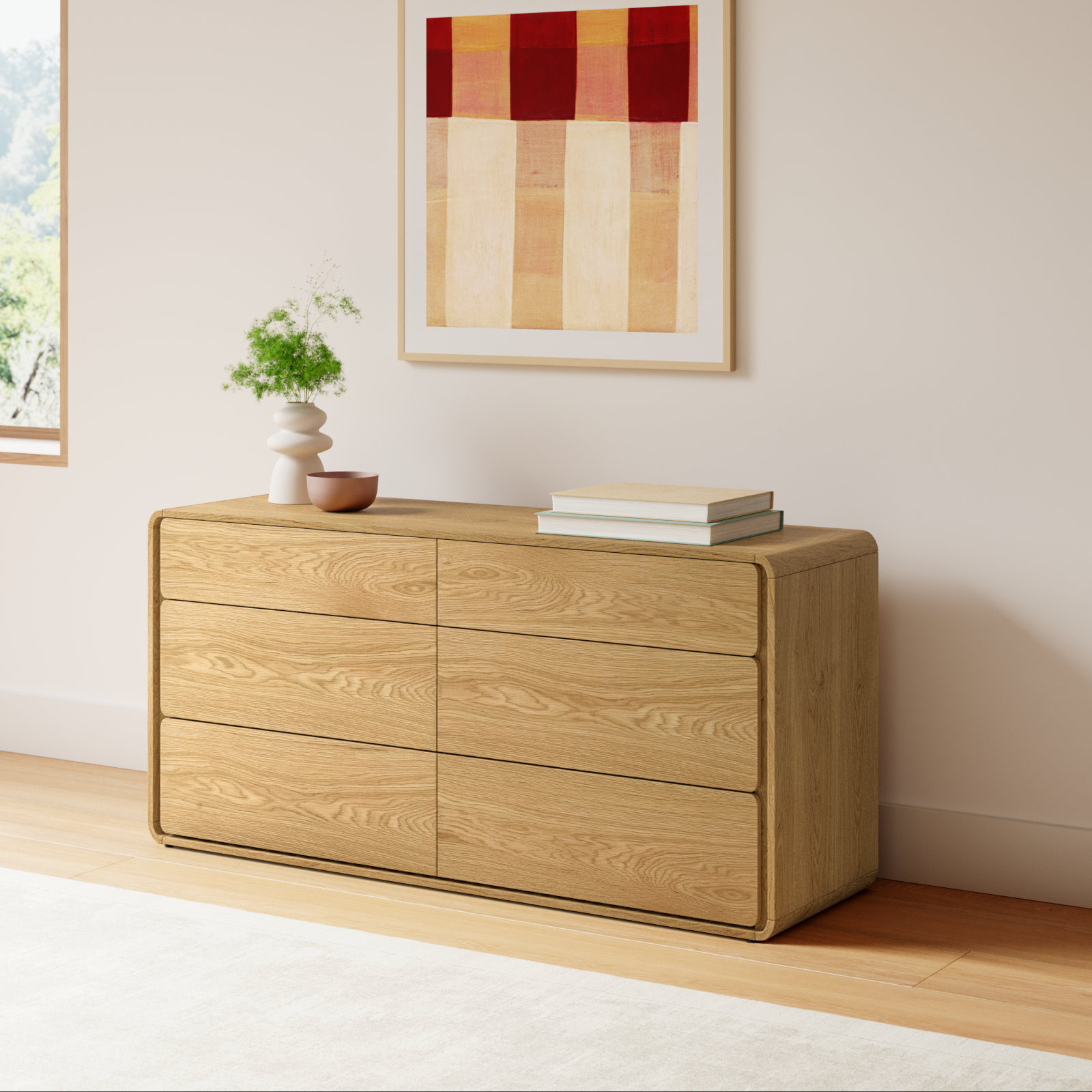 Berkeley 59.06 " Double Dresser, Oak