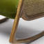Chaise berçante en rotin nordique