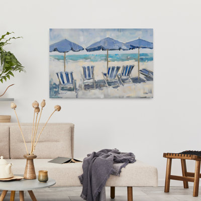 Beach Chairs Contemporary Beach Wall Art