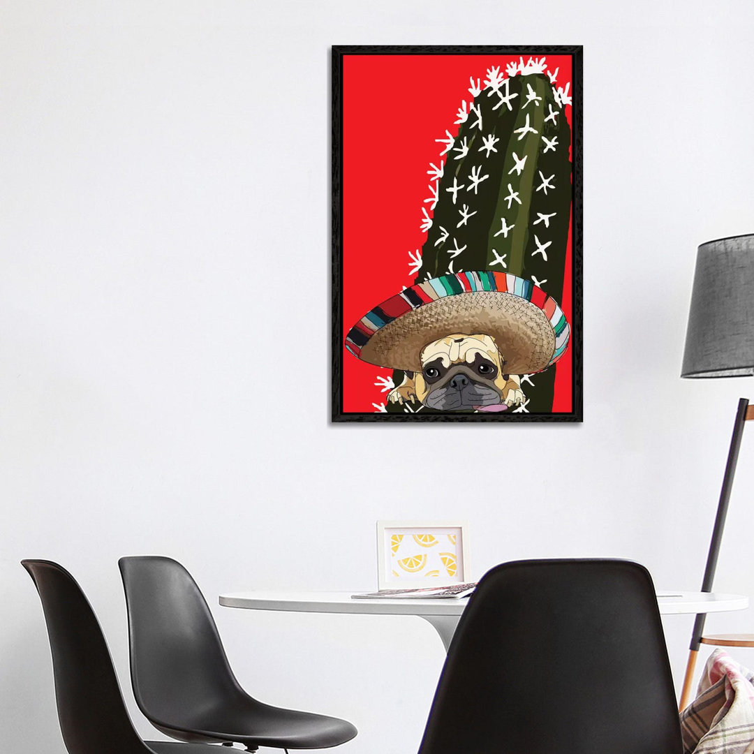 Cinco De Pug von Sketch And Paws - Gallery-Wrapped Canvas Giclée on Canvas