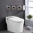 Remote Control Smart Toilet Bidet , Night , Heated Seat, Self-Cleaning Nozzle, Foot Sensor, Led Display With Sensor Open Control,