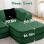 Canapé modulaire vert D
