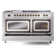 ILVE Nostalgie II Noblesse 60 in Dual Fuel Range 7 Burner, Griddle, Frenchtop