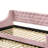 Lianna Pink Velvet Daybed W/Trundle