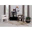 Chaise d'appoint d'appoint rembourrée en tissu chocolat brun-2033200413