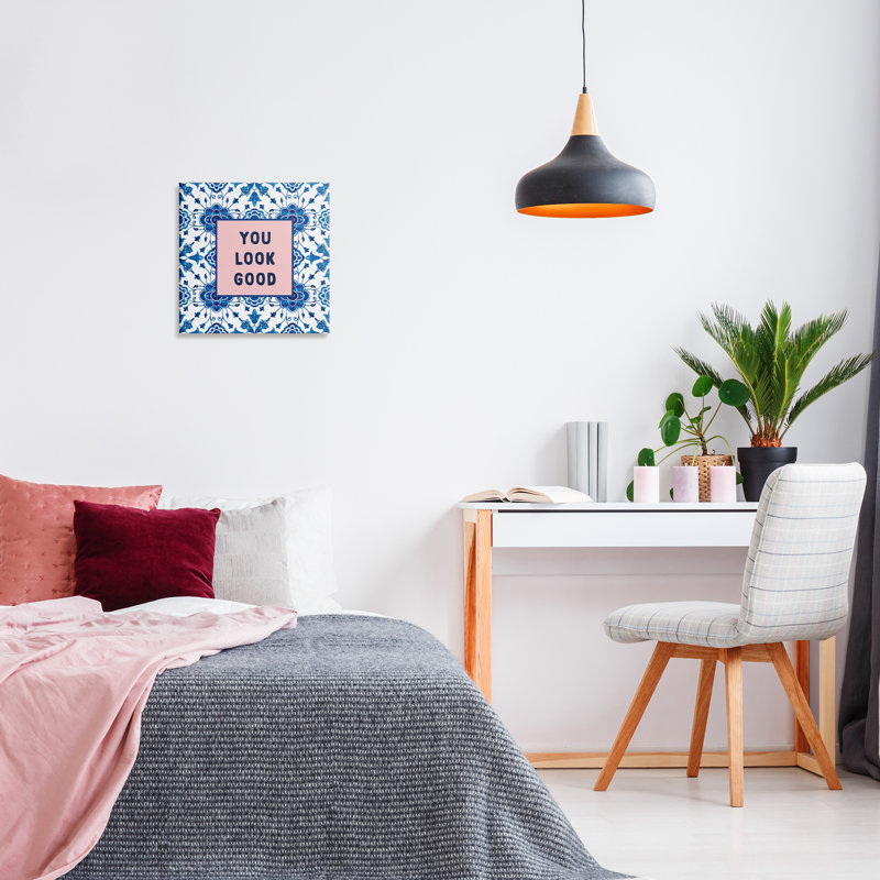 Toile You Look Good Boho, H 17 po x l 17 po