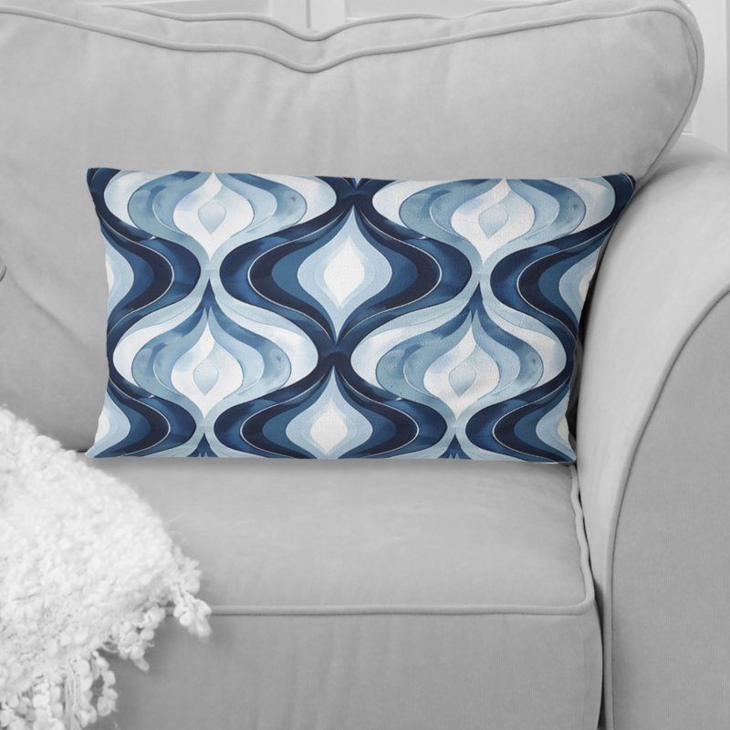 Coussin Blue Ogee