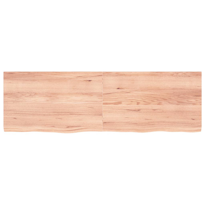 Ayushmaan 160cm Solid Wood Bathroom Vanity Top, Light Brown
