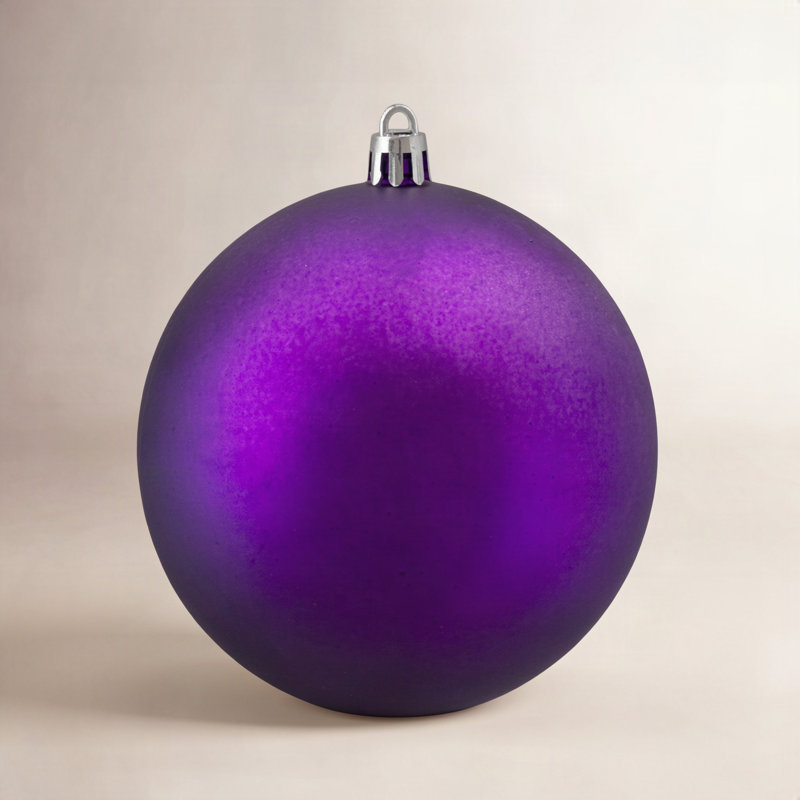 Boule de Noël brillante incassable, Mauve